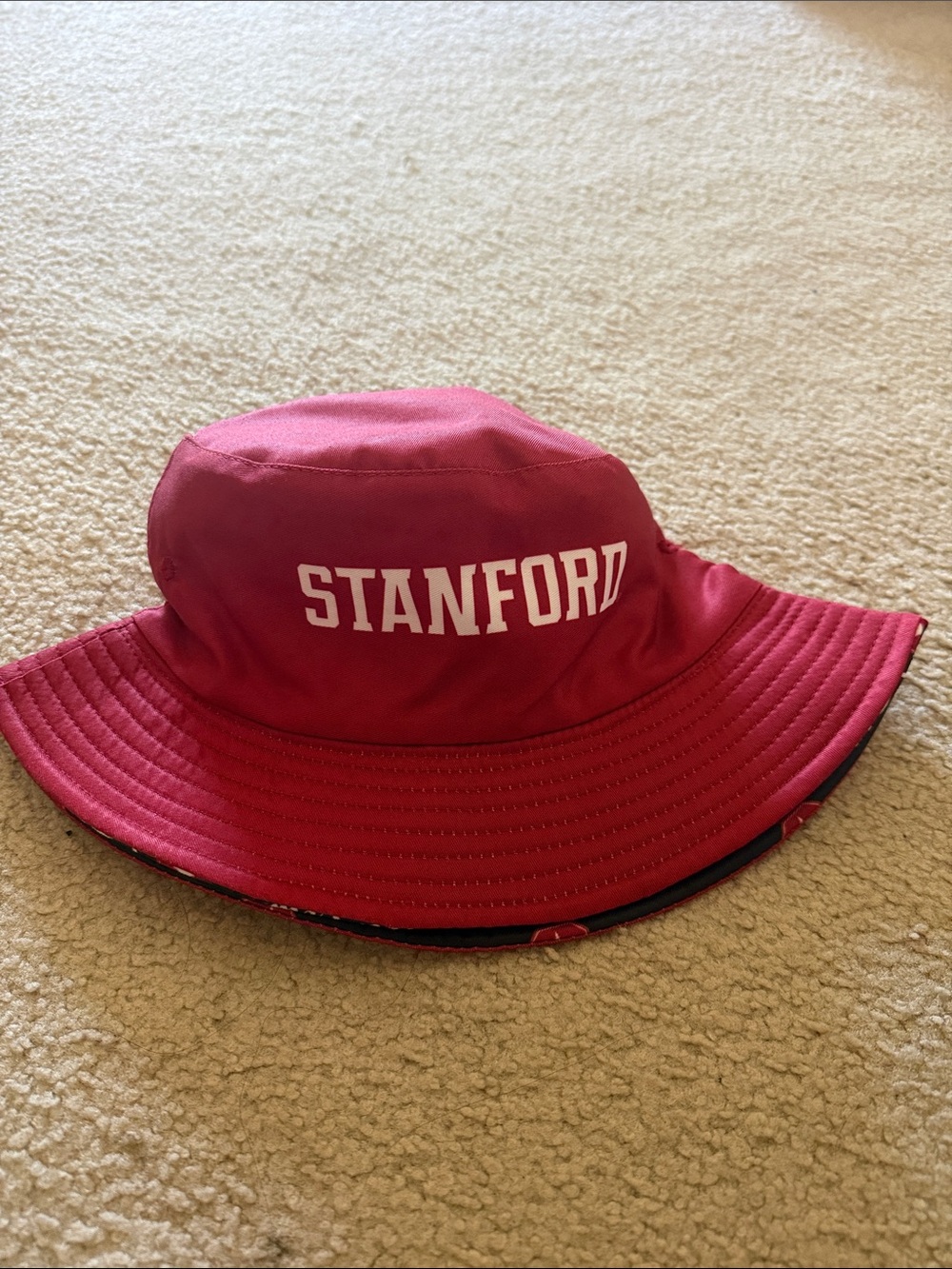 Stanford Reversible Red Bucket Hat
